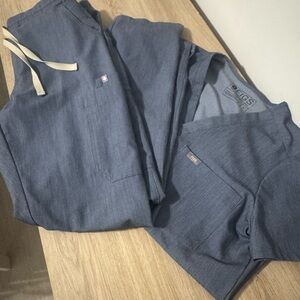 Figs Heather Blue Joggers